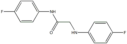 N-(4-fluorophenyl)-2-[(4-fluorophenyl)amino]acetamide 结构式