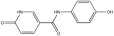 N-(4-hydroxyphenyl)-6-oxo-1,6-dihydropyridine-3-carboxamide 结构式