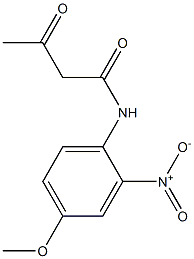 N-(4-methoxy-2-nitrophenyl)-3-oxobutanamide 结构式