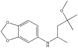 N-(4-methoxy-4-methylpentan-2-yl)-2H-1,3-benzodioxol-5-amine 结构式