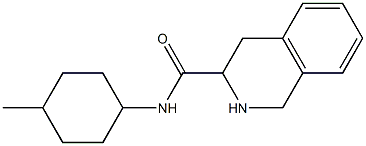 N-(4-methylcyclohexyl)-1,2,3,4-tetrahydroisoquinoline-3-carboxamide 结构式