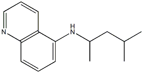 N-(4-methylpentan-2-yl)quinolin-5-amine 结构式