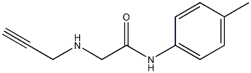 N-(4-methylphenyl)-2-(prop-2-yn-1-ylamino)acetamide 结构式