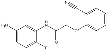 N-(5-amino-2-fluorophenyl)-2-(2-cyanophenoxy)acetamide 结构式