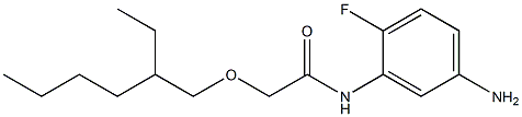 N-(5-amino-2-fluorophenyl)-2-[(2-ethylhexyl)oxy]acetamide 结构式