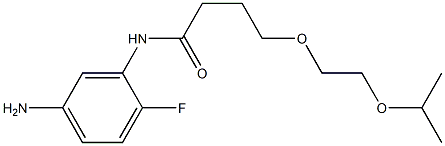 N-(5-amino-2-fluorophenyl)-4-[2-(propan-2-yloxy)ethoxy]butanamide 结构式