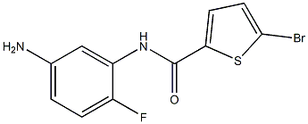N-(5-amino-2-fluorophenyl)-5-bromothiophene-2-carboxamide 结构式