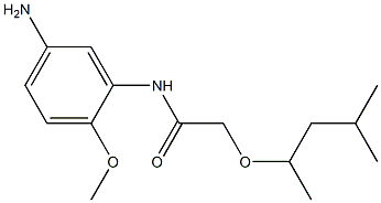 N-(5-amino-2-methoxyphenyl)-2-[(4-methylpentan-2-yl)oxy]acetamide 结构式