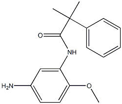 N-(5-amino-2-methoxyphenyl)-2-methyl-2-phenylpropanamide 结构式