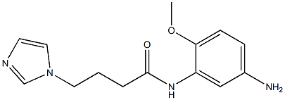 N-(5-amino-2-methoxyphenyl)-4-(1H-imidazol-1-yl)butanamide 结构式