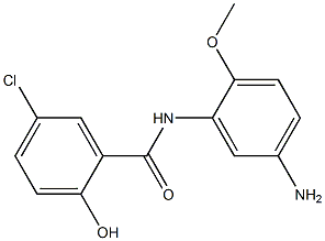 N-(5-amino-2-methoxyphenyl)-5-chloro-2-hydroxybenzamide 结构式