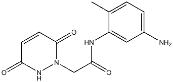 N-(5-amino-2-methylphenyl)-2-(3,6-dioxo-3,6-dihydropyridazin-1(2H)-yl)acetamide 结构式