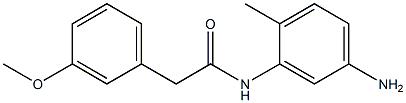 N-(5-amino-2-methylphenyl)-2-(3-methoxyphenyl)acetamide 结构式