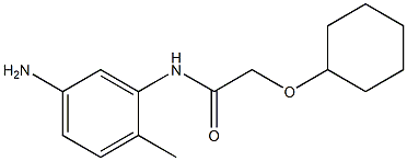 N-(5-amino-2-methylphenyl)-2-(cyclohexyloxy)acetamide 结构式