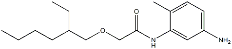 N-(5-amino-2-methylphenyl)-2-[(2-ethylhexyl)oxy]acetamide 结构式