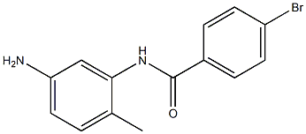 N-(5-amino-2-methylphenyl)-4-bromobenzamide 结构式