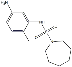 N-(5-amino-2-methylphenyl)azepane-1-sulfonamide 结构式