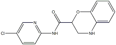 N-(5-chloropyridin-2-yl)-3,4-dihydro-2H-1,4-benzoxazine-2-carboxamide 结构式