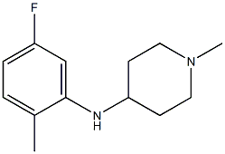 N-(5-fluoro-2-methylphenyl)-1-methylpiperidin-4-amine 结构式