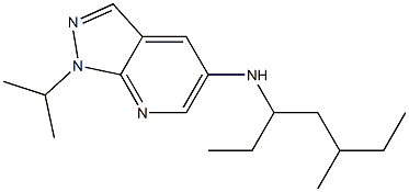 N-(5-methylheptan-3-yl)-1-(propan-2-yl)-1H-pyrazolo[3,4-b]pyridin-5-amine 结构式