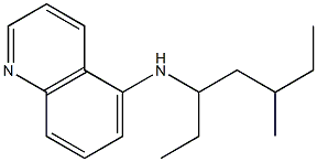 N-(5-methylheptan-3-yl)quinolin-5-amine 结构式