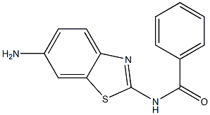 N-(6-amino-1,3-benzothiazol-2-yl)benzamide 结构式