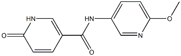 N-(6-methoxypyridin-3-yl)-6-oxo-1,6-dihydropyridine-3-carboxamide 结构式