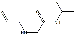 N-(butan-2-yl)-2-(prop-2-en-1-ylamino)acetamide 结构式