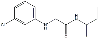 N-(butan-2-yl)-2-[(3-chlorophenyl)amino]acetamide 结构式