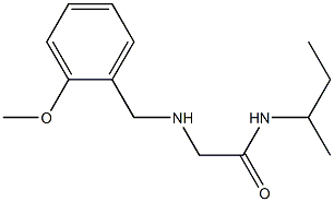 N-(butan-2-yl)-2-{[(2-methoxyphenyl)methyl]amino}acetamide 结构式