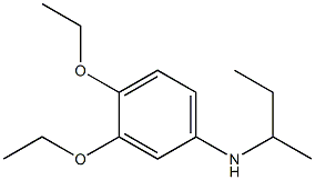 N-(butan-2-yl)-3,4-diethoxyaniline 结构式