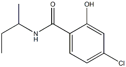 N-(butan-2-yl)-4-chloro-2-hydroxybenzamide 结构式