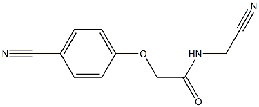 N-(cyanomethyl)-2-(4-cyanophenoxy)acetamide 结构式
