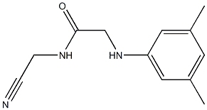 N-(cyanomethyl)-2-[(3,5-dimethylphenyl)amino]acetamide 结构式