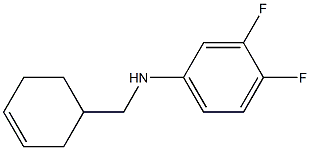 N-(cyclohex-3-en-1-ylmethyl)-3,4-difluoroaniline 结构式