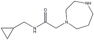 N-(cyclopropylmethyl)-2-(1,4-diazepan-1-yl)acetamide 结构式