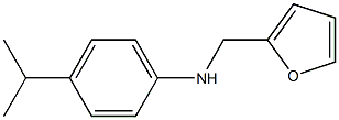 N-(furan-2-ylmethyl)-4-(propan-2-yl)aniline 结构式