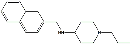 N-(naphthalen-2-ylmethyl)-1-propylpiperidin-4-amine 结构式