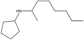 N-(octan-2-yl)cyclopentanamine 结构式