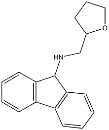 N-(oxolan-2-ylmethyl)-9H-fluoren-9-amine 结构式