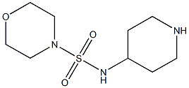 N-(piperidin-4-yl)morpholine-4-sulfonamide 结构式