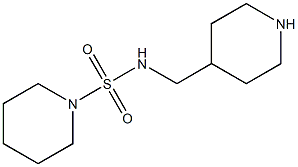 N-(piperidin-4-ylmethyl)piperidine-1-sulfonamide 结构式