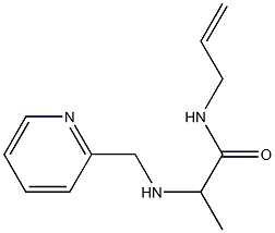 N-(prop-2-en-1-yl)-2-[(pyridin-2-ylmethyl)amino]propanamide 结构式