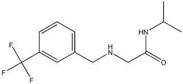 N-(propan-2-yl)-2-({[3-(trifluoromethyl)phenyl]methyl}amino)acetamide 结构式