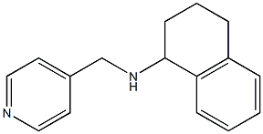 N-(pyridin-4-ylmethyl)-1,2,3,4-tetrahydronaphthalen-1-amine 结构式