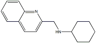 N-(quinolin-2-ylmethyl)cyclohexanamine 结构式