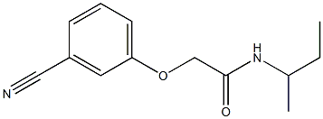 N-(sec-butyl)-2-(3-cyanophenoxy)acetamide 结构式