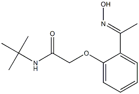 N-(tert-butyl)-2-{2-[(1E)-N-hydroxyethanimidoyl]phenoxy}acetamide 结构式