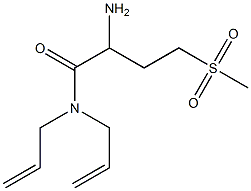 N,N-diallyl-2-amino-4-(methylsulfonyl)butanamide 结构式