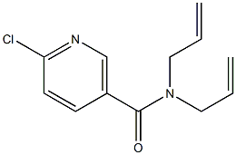 N,N-diallyl-6-chloronicotinamide 结构式